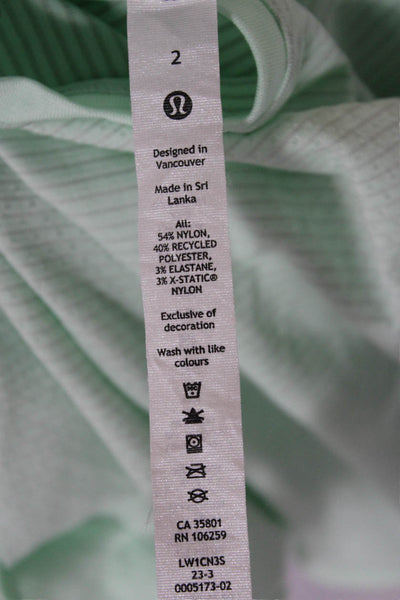 Lululemon Women Sleeveless Basic Camisole Green Size 2