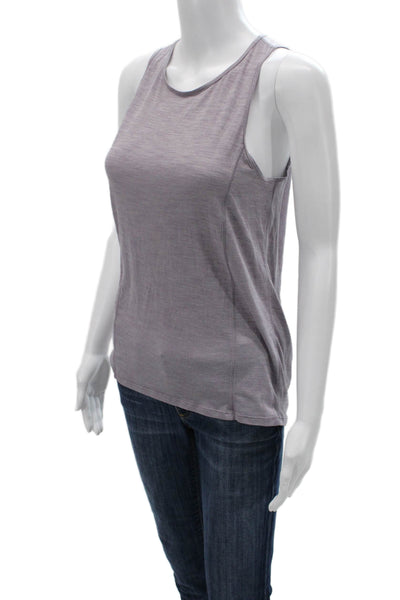 Lululemon Womens Basic High Neck Sleeveless Tank Gray Nylon Blend Size S