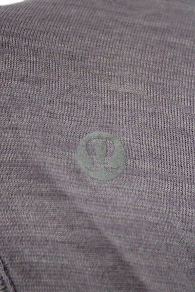 Lululemon Womens Basic High Neck Sleeveless Tank Gray Nylon Blend Size S