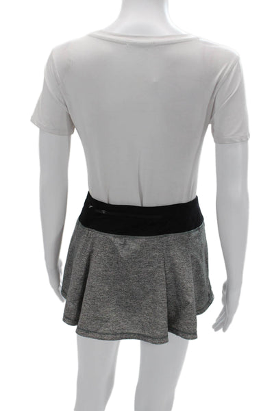 Lululemon Women Black Skort Short Poly Spandex Blend Size S
