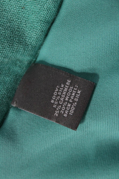 Neiman Marcus Women Cardigan Sweater Green V Neck Long Sleeve Size S
