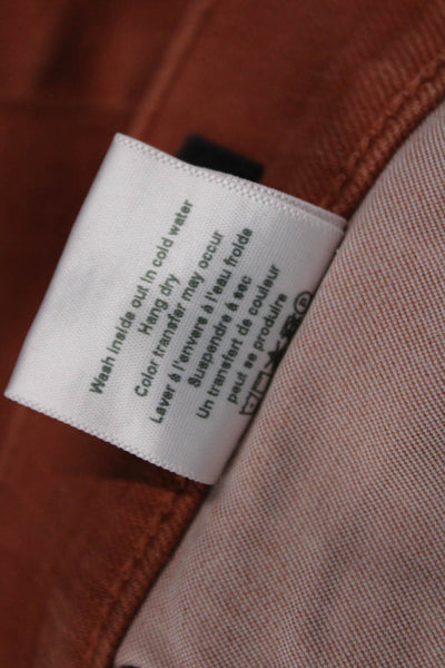 Veronica Beard Women Cropped Flared Jeans Brown High Rise Size 25