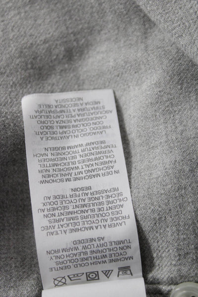 J Crew Mens Cotton Collared Slim Fit Long Sleeve Button-Down Shirt Gray Size L