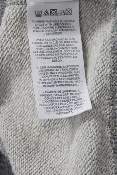 J Crew Mens Pullover Sweatshirt Gray 100% Cotton Crew Neck Long Sleeve Size L