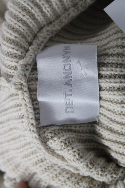 Dept Anonym Unisex Pullover Hoodie Beige Long Sleeve Drawstring Size XL