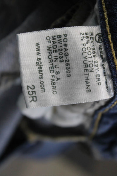 AG Adriano Goldschmied Women Ankle Skinny Jeans Blue Low Rise Size 25