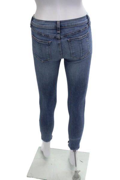 Rag & Bone Jean Women Ankle Skinny Cropped Jeans Blue Size 26