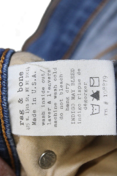 Rag & Bone Jean Women Ankle Skinny Cropped Jeans Blue Size 26