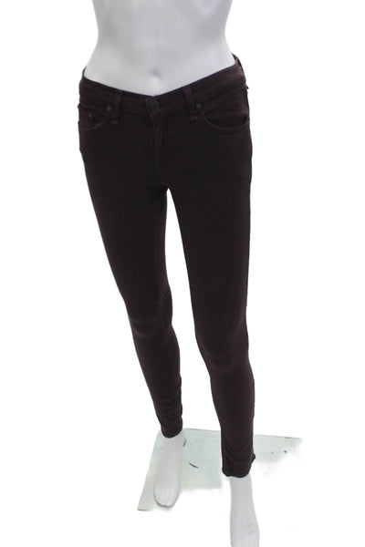 Rag & Bone Jean Womens Skinny Ankle Dark Gray Low Rise Jeans Size 25