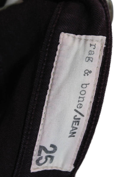 Rag & Bone Jean Womens Skinny Ankle Dark Gray Low Rise Jeans Size 25