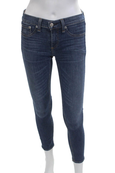 Rag & Bone Jean Womens Ankle Skinny Jeans Dark Blue Size 26