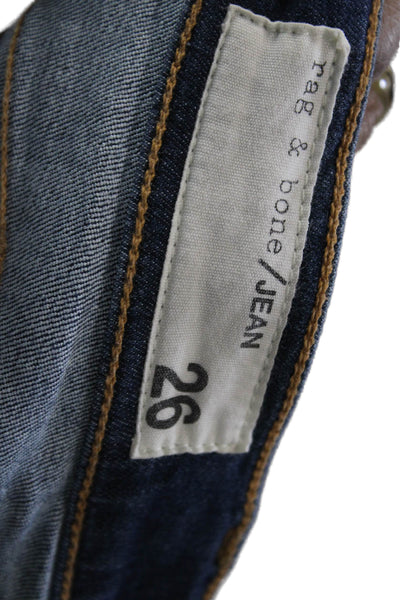 Rag & Bone Jean Womens Ankle Skinny Jeans Dark Blue Size 26