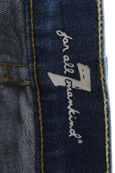 7 For All Mankind Women Skinny Blue Jeans Size 25