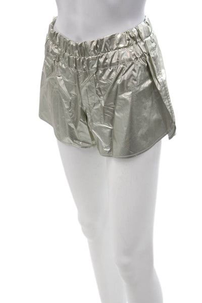 Derek Lam 10 Crosby Unisex Gray Cotton Solid Shorts Spring Size 26