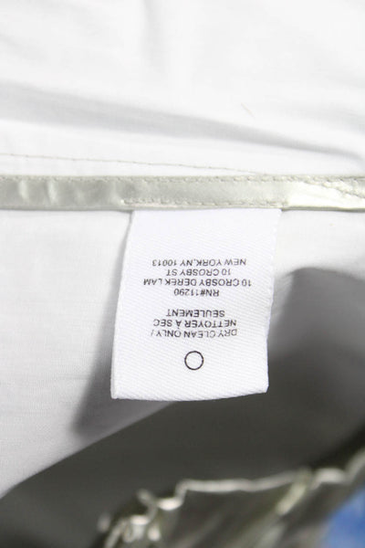 Derek Lam 10 Crosby Unisex Gray Cotton Solid Shorts Spring Size 26