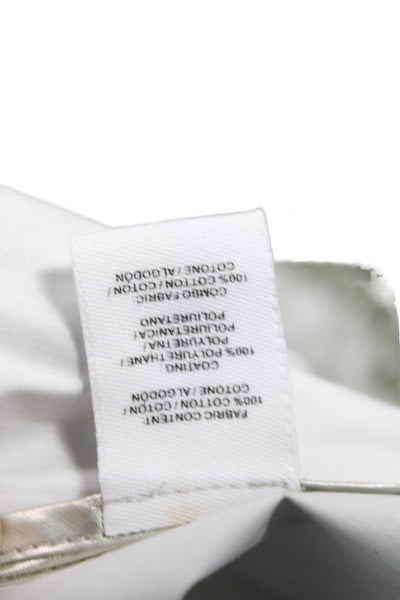 Derek Lam 10 Crosby Unisex Gray Cotton Solid Shorts Spring Size 26