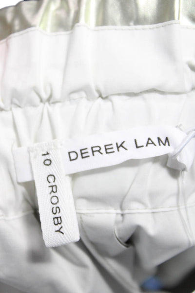 Derek Lam 10 Crosby Unisex Gray Cotton Solid Shorts Spring Size 26