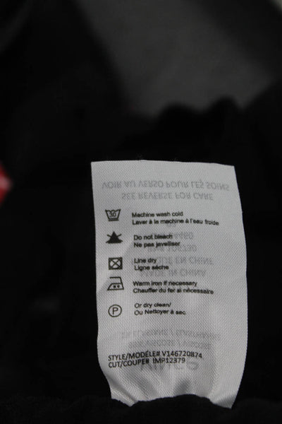 Vince Unisex Sweat Shorts Black Drawstring Viscose Elastane Size 2XS