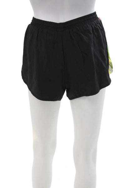 Parker Unisex Silk Beach Drawstring Shorts Black Size XS