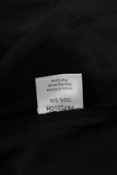 Parker Unisex Silk Beach Drawstring Shorts Black Size XS