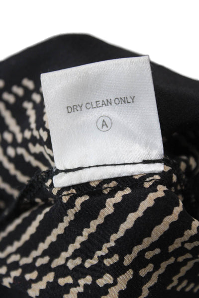 Twelfth Street by Cynthia Vincent Unisex Black Silk Herringbone Shorts Size S