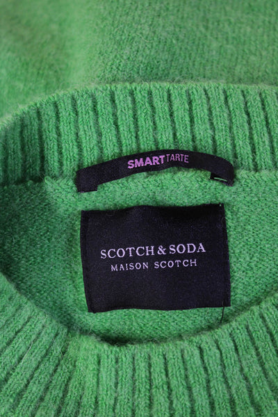 Scotch & Soda Unisex Pullover Crew Neck Green Sweater Size S