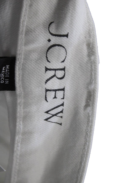 J Crew Womens Cropped Ankle White Pants Size 26