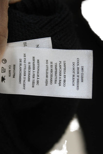 Rails Unisex Pullover Black Crew Neck 95% Cotton 5% Cashmere Stars Size XS