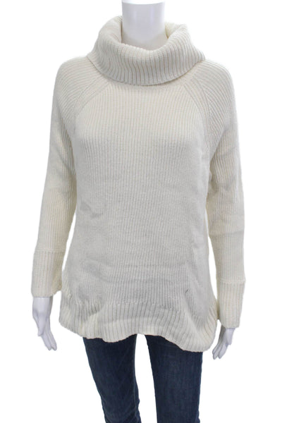 Soft Joie Unisex Pullover Turtleneck Sweater Beige Long Sleeve Size M