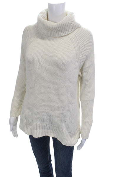 Soft Joie Unisex Pullover Turtleneck Sweater Beige Long Sleeve Size M