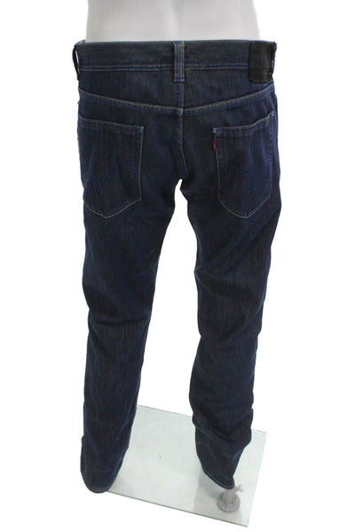 Levis Mens Skinny Dark Blue Jeans Size 36