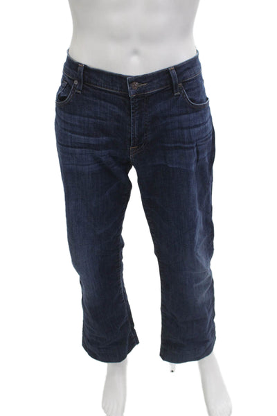 7 For All Mankind Mens Dark Blue Bootcut Jeans Size 36