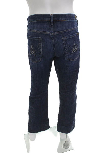 7 For All Mankind Mens Dark Blue Bootcut Jeans Size 36