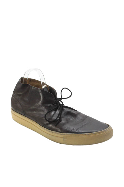 Common Projects Mens Leather Lace Up Casual Shoes Brown Size 12