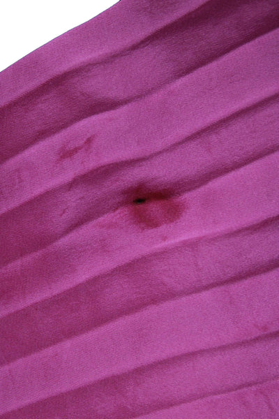 ALC Womens Long Pleated Skirt Pink Polyester Size 4