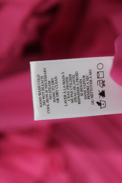ALC Womens Long Pleated Skirt Pink Polyester Size 4