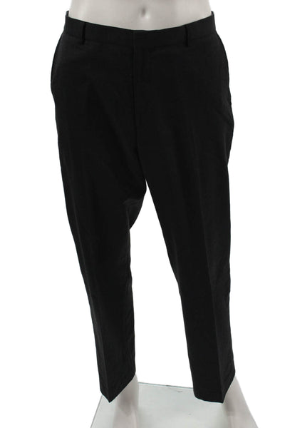 Calvin Klein Mens Black Dress Pants Polyester Viscose Rayon Size 34