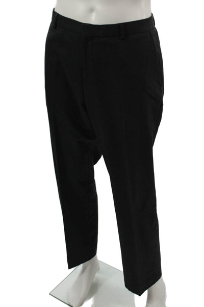 Calvin Klein Mens Black Dress Pants Polyester Viscose Rayon Size 34