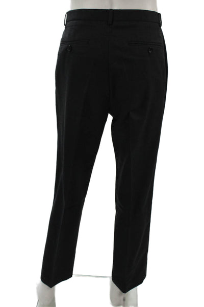 Calvin Klein Mens Black Dress Pants Polyester Viscose Rayon Size 34