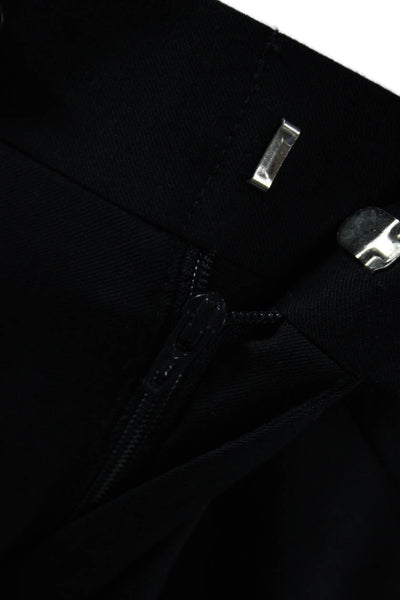 Black Brown 1826 Mens Dress Pants Black Wool Blend Button Size 35