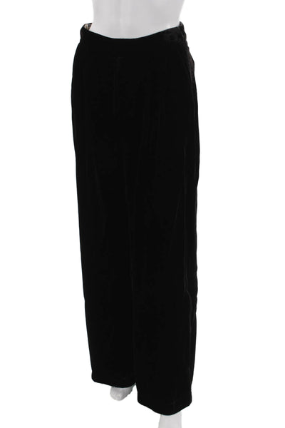 Paola Zuin Women Dress Pants Black Zip 69% Viscose 31% Cupro Size 40