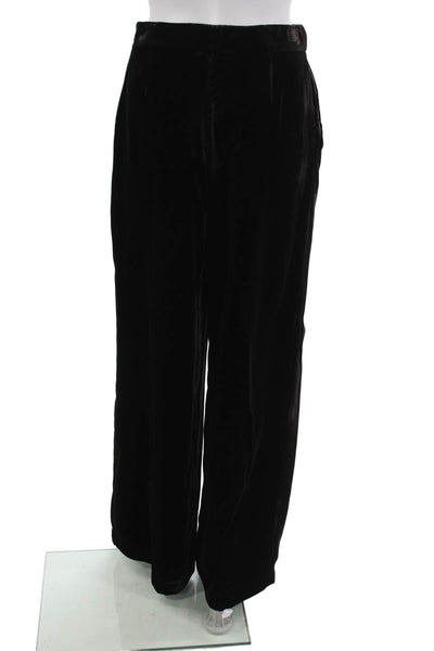 Paola Zuin Women Dress Pants Black Zip 69% Viscose 31% Cupro Size 40