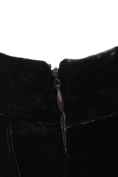 Paola Zuin Women Dress Pants Black Zip 69% Viscose 31% Cupro Size 40