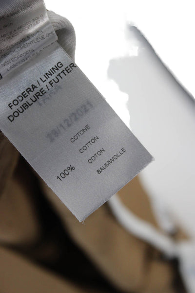 QL2 Women Dress Pants Beige Wool Fleece Button 30 Inseam Size 42