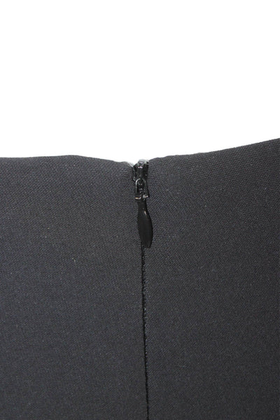 Amanda Uprichard Women A-Line Mini Skort Black Polyester Solid Size S