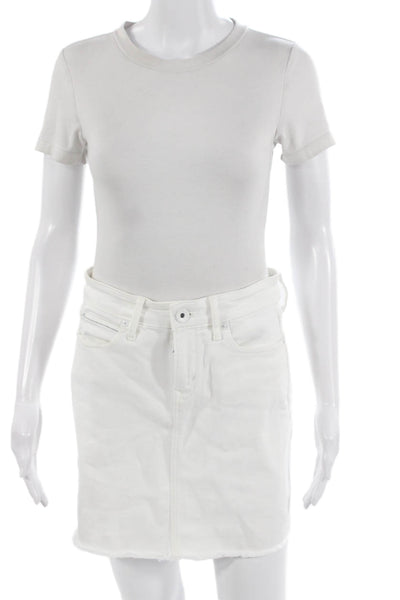 Vineyard Vines Women Mini Straight Pencil Skirt White Size 2