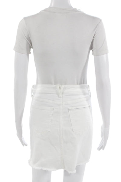 Vineyard Vines Women Mini Straight Pencil Skirt White Size 2
