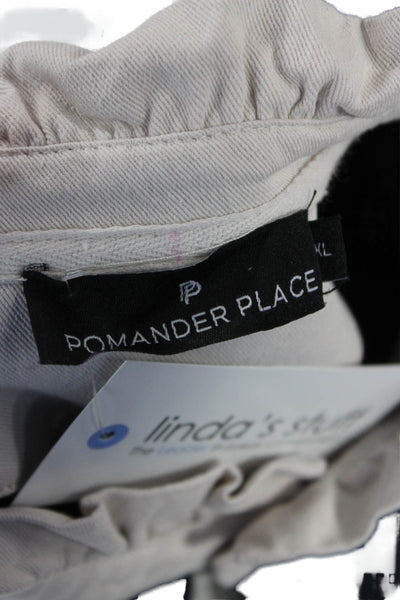 Pomander Place Womens Shift Shirt Dress Dark Blue Long Sleeve Tall Size XL