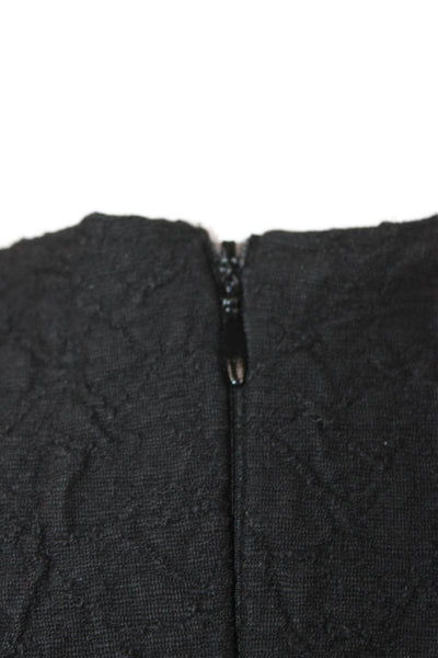Zara Womens Sheath Mini Dress Black Sleeveless Crew Neck Above Knee Size XL