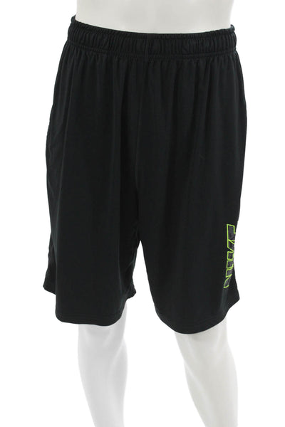Nike Mens Sweat Shorts Black 100% Polyester Sports Size L